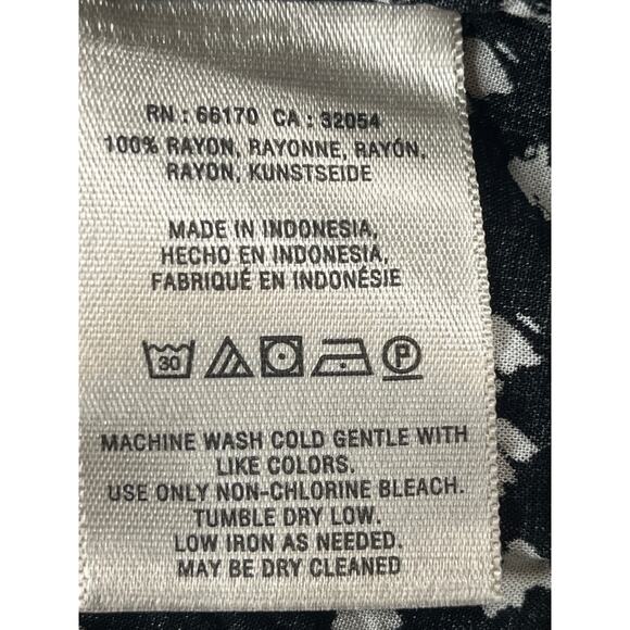 Anthropologie Maeve Lila Tiered Tunic Top V-Neck Black OB476678 Womens Size m - Picture 7 of 7